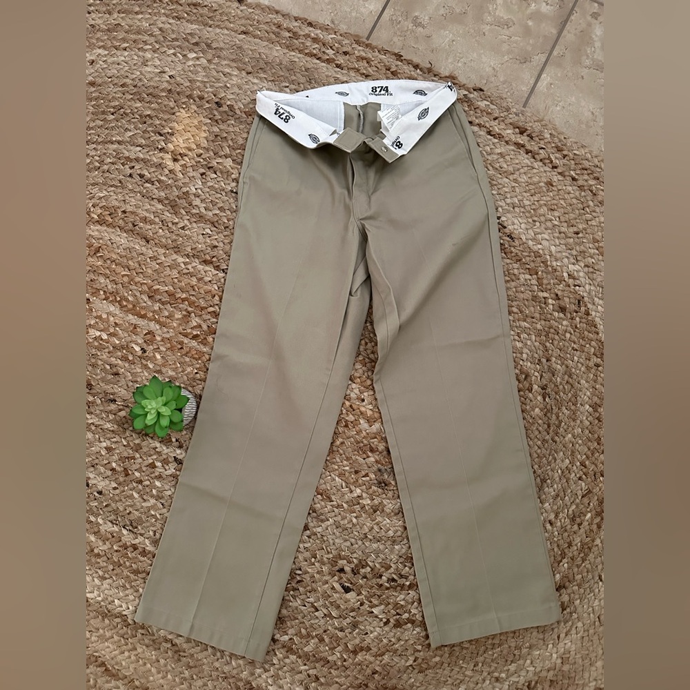 BEIGE DICKIES REGULAR FIT PANTS